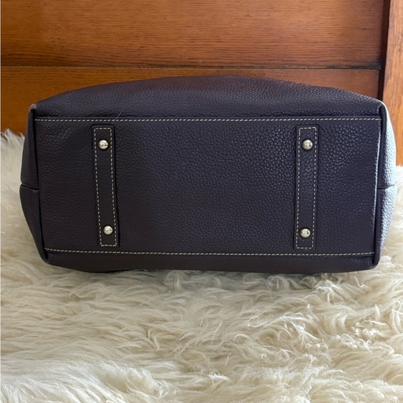 Dooney & Bourke Burgundy Pebble Leather Logo Lock Large Hobo Bag with COA - Picture 5 of 10